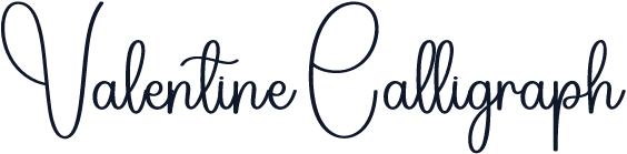 Valentine Calligraph