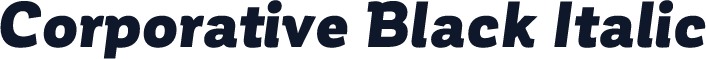 Corporative Black Italic