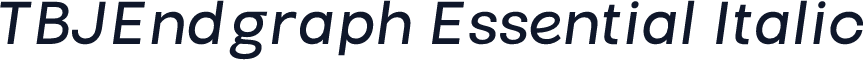 TBJEndgraph Essential Italic
