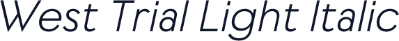 West Trial Light Italic