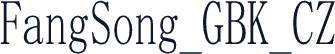 FangSong_GBK_CZ