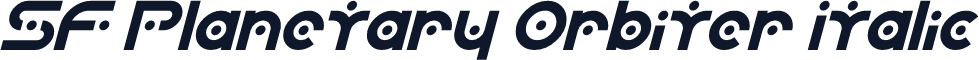 SF Planetary Orbiter Italic