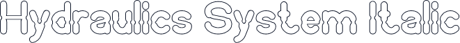 Hydraulics System Italic