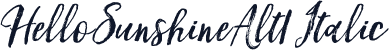 HelloSunshineAlt1 Italic