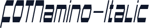 FOTNamino-Italic