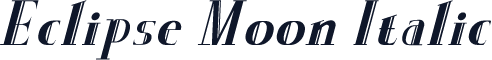 Eclipse Moon Italic