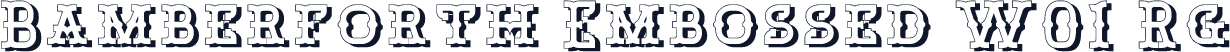 Bamberforth Embossed W01 Rg