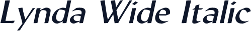 Lynda Wide Italic