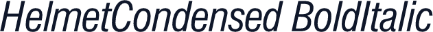 HelmetCondensed BoldItalic