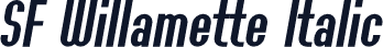 SF Willamette Italic