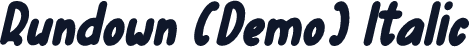 Rundown (Demo) Italic