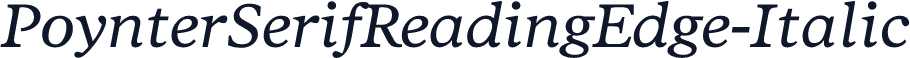 PoynterSerifReadingEdge-Italic