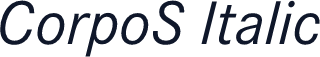 CorpoS Italic