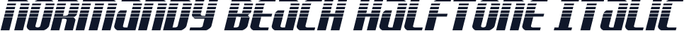 Normandy Beach Halftone Italic
