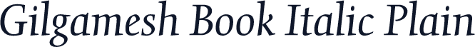 Gilgamesh Book Italic Plain