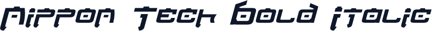 Nippon Tech Bold Italic