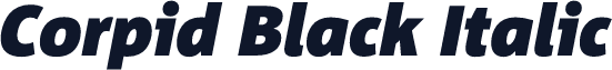 Corpid Black Italic
