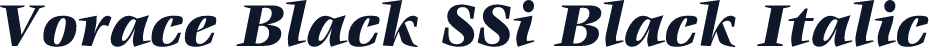 Vorace Black SSi Black Italic