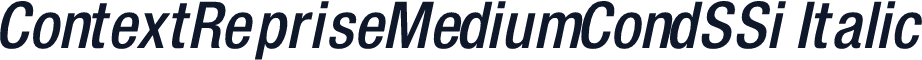 ContextRepriseMediumCondSSi Italic