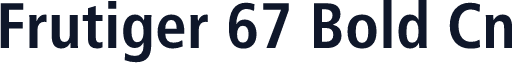 Frutiger 67 Bold Cn