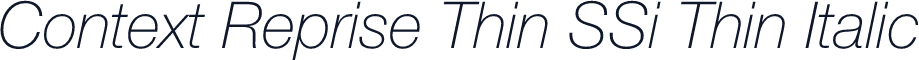 Context Reprise Thin SSi Thin Italic