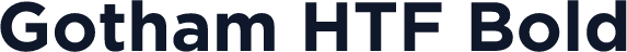 Gotham HTF Bold