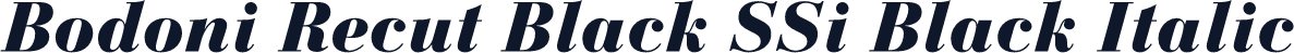 Bodoni Recut Black SSi Black Italic