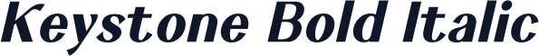 Keystone Bold Italic