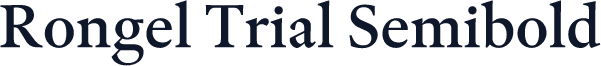 Rongel Trial Semibold