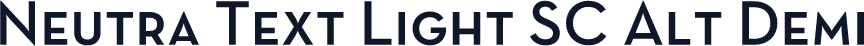 Neutra Text Light SC Alt Demi