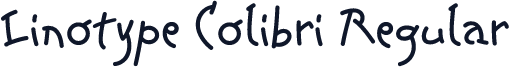 Linotype Colibri Regular