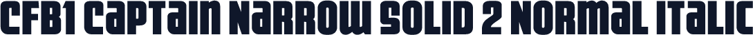 CFB1 Captain Narrow SOLID 2 Normal Italic