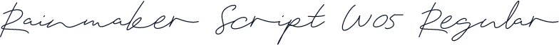 Rainmaker Script W05 Regular