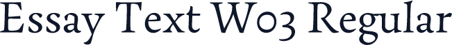 Essay Text W03 Regular