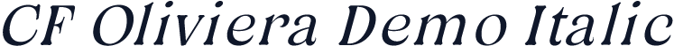 CF Oliviera Demo Italic