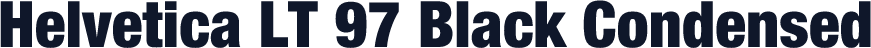 Helvetica LT 97 Black Condensed
