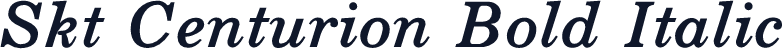 Skt Centurion Bold Italic