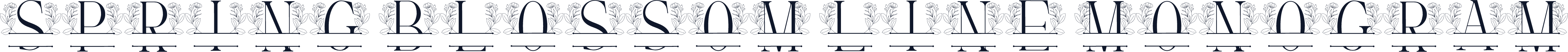 Spring Blossom Line Monogram