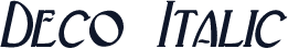 Deco Italic
