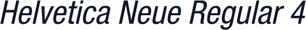 Helvetica Neue Regular 4