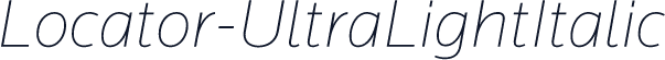 Locator-UltraLightItalic
