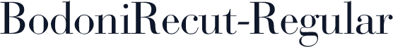 BodoniRecut-Regular