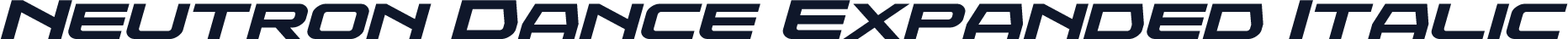 Neutron Dance Expanded Italic