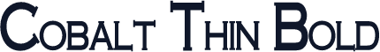 Cobalt Thin Bold