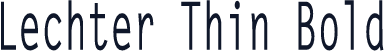 Lechter Thin Bold