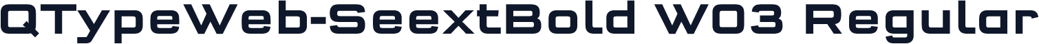 QTypeWeb-SeextBold W03 Regular