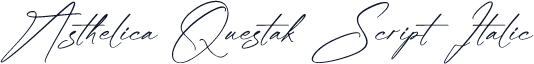 Asthelica Questak Script Italic