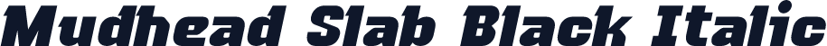 Mudhead Slab Black Italic