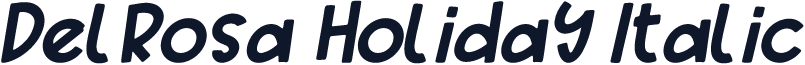 Delrosa Holiday Italic