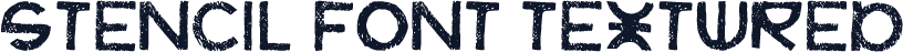 stencil font textured